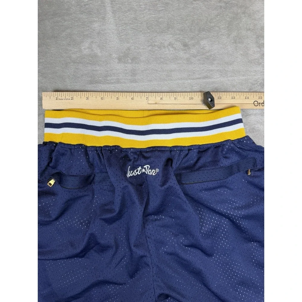 Just Don Michigan Wolverines Shorts Mens M Blue NCAA Jordan Mesh Basketball USA